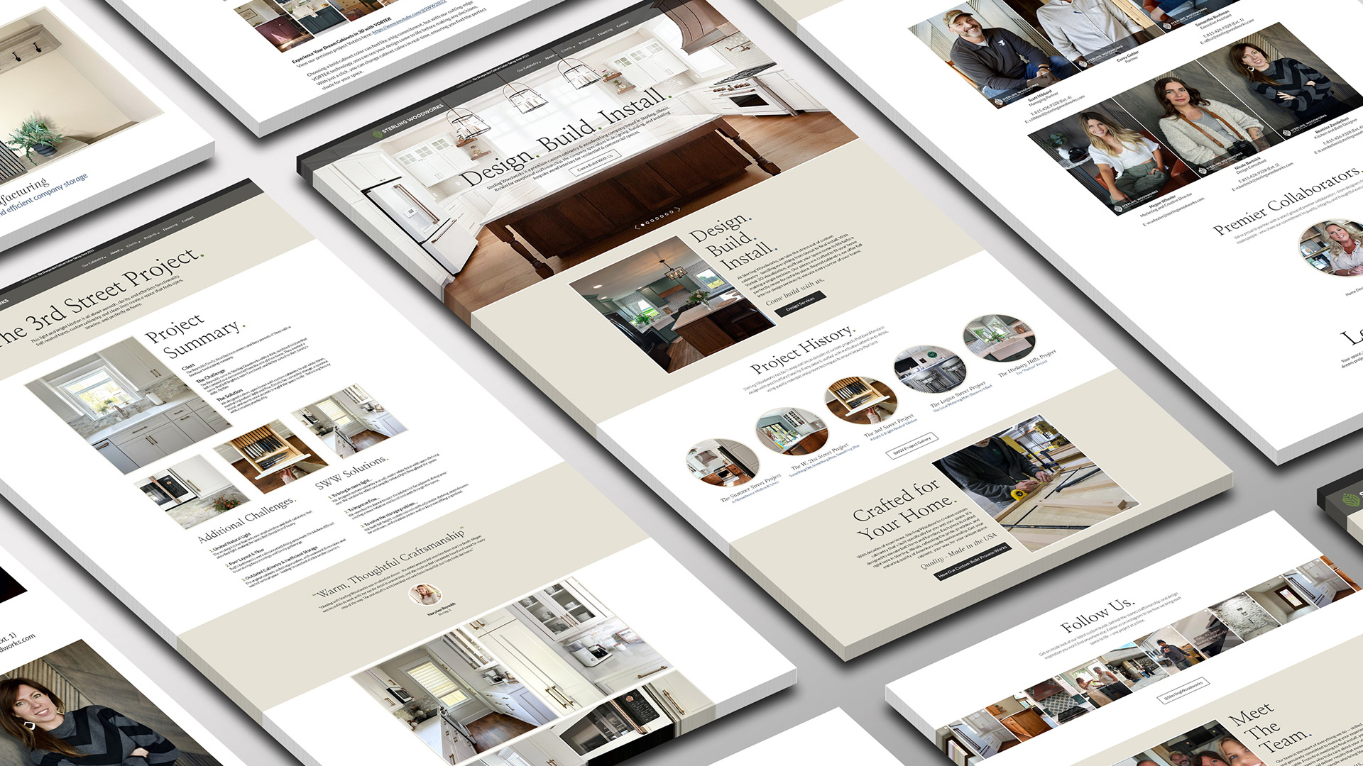 Sterling Woodworks: Complete Website Redesign
